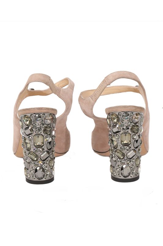Jimmy Choo Meagan 100 Ballet Pink EU 37 Suede Heels