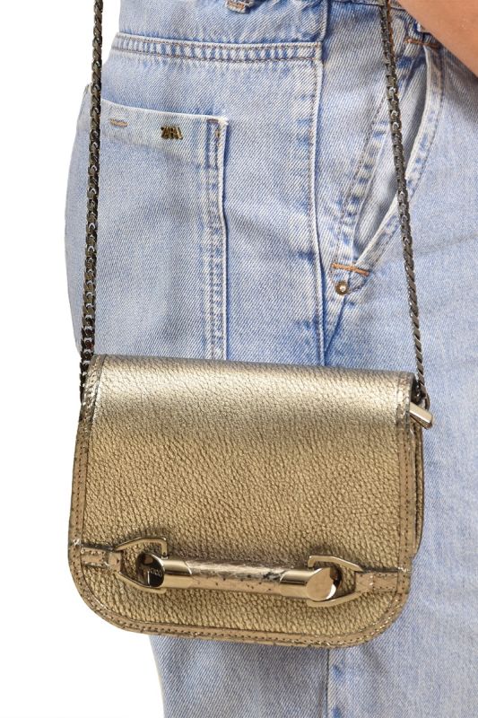 Jimmy Choo Metallic Crossbody Sling Bag