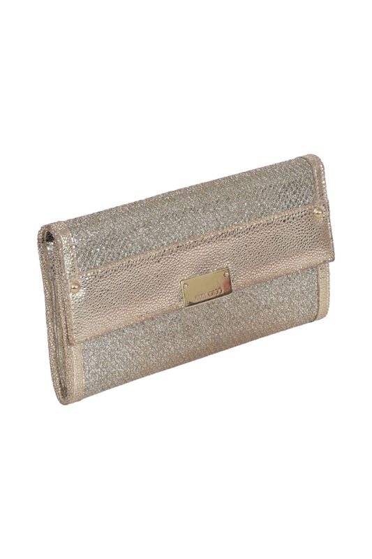 Jimmy Choo Metallic Glitter Clutch