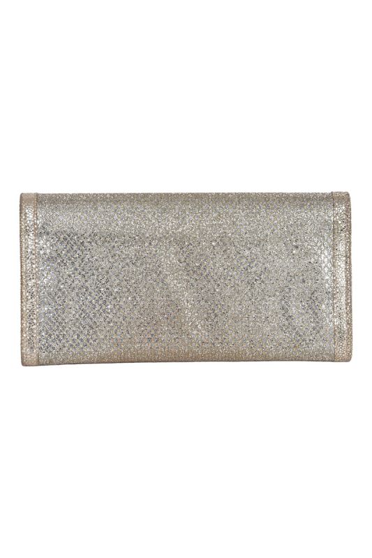 Jimmy Choo Metallic Glitter Clutch