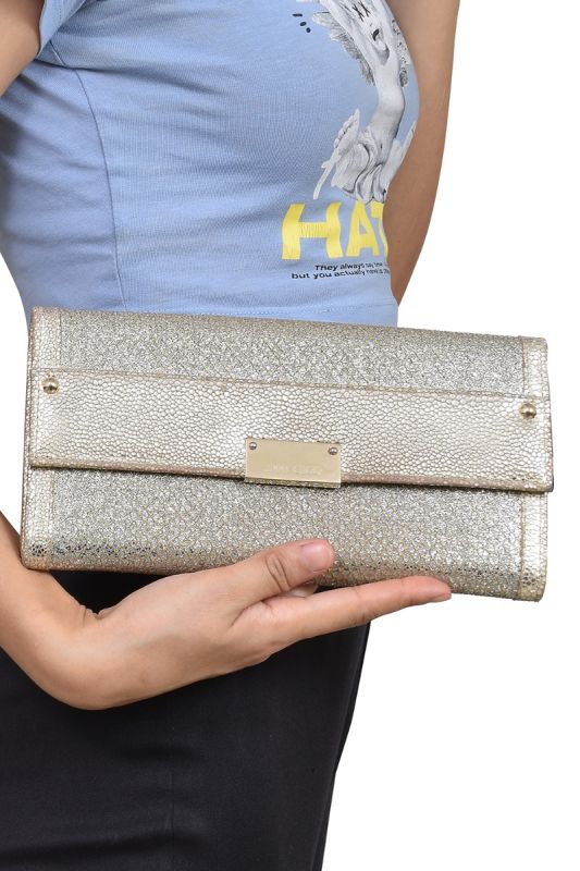 Jimmy Choo Metallic Glitter Clutch
