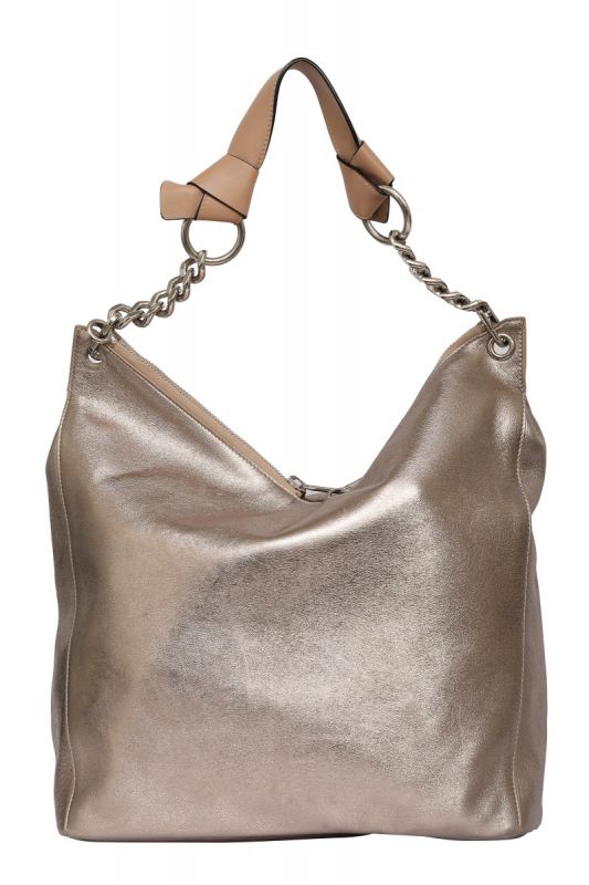 Jimmy Choo Metallic Hobo Bag