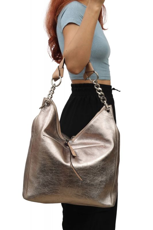 Jimmy Choo Metallic Hobo Bag