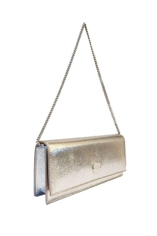 JIMMY CHOO METALLIC SLING BAG