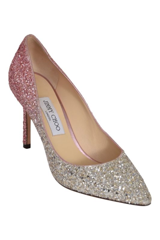 Jimmy Choo Ombre Glitter Heels