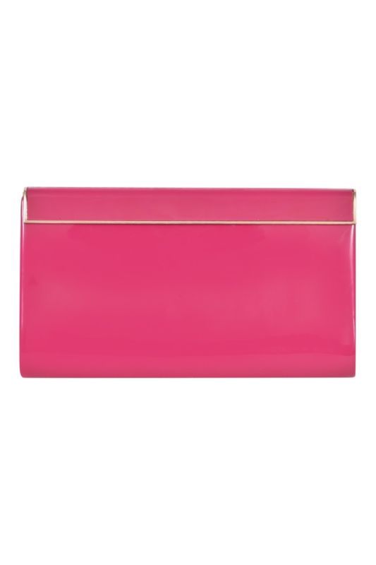 Jimmy Choo Patent Leather Pink Clutch