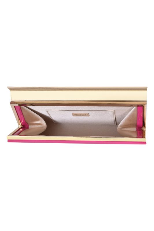Jimmy Choo Patent Leather Pink Clutch
