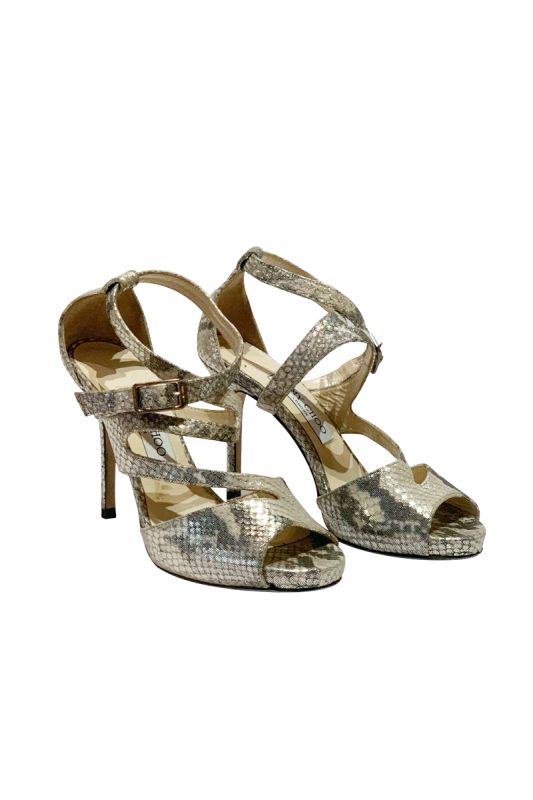 Jimmy Choo Python Embossed Leather 