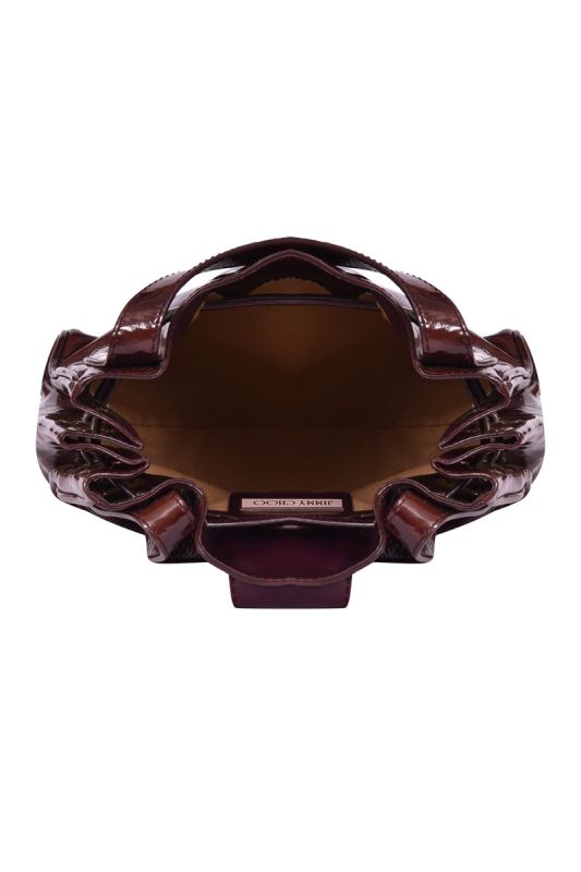 Jimmy Choo Romana Brown Patent Bag