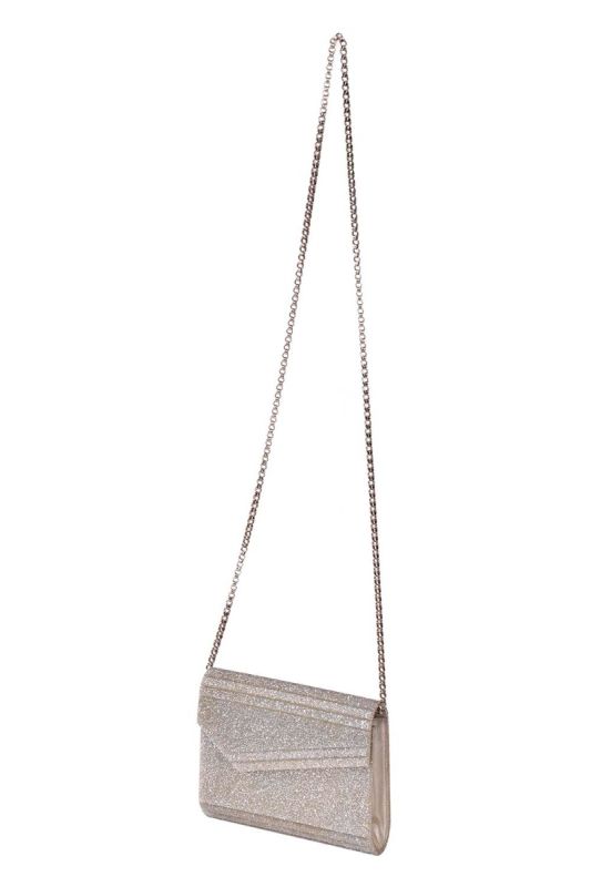 Jimmy Choo Silver Candy Clutch/Sling Bag
