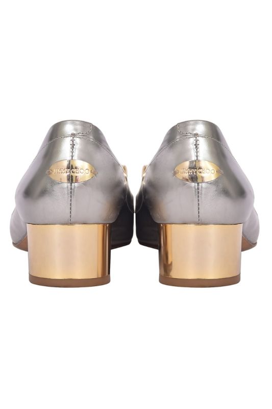 Jimmy Choo Silver Elisa Pumps