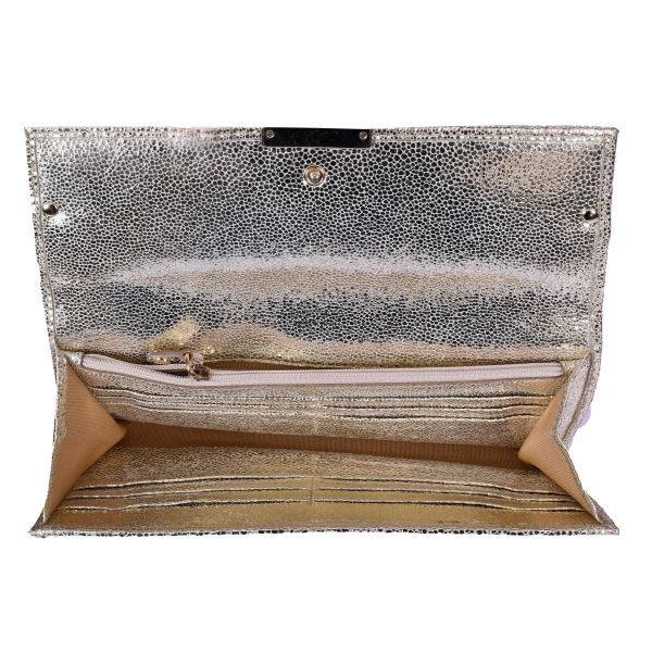 JIMMY CHOO SILVER GLITTER CLUTCH