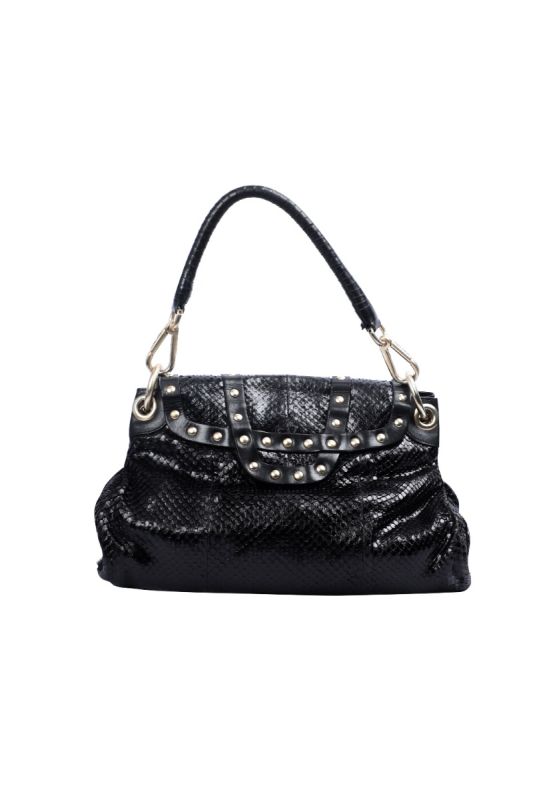 Jimmy Choo Snakeskin Gold Studs Handbag
