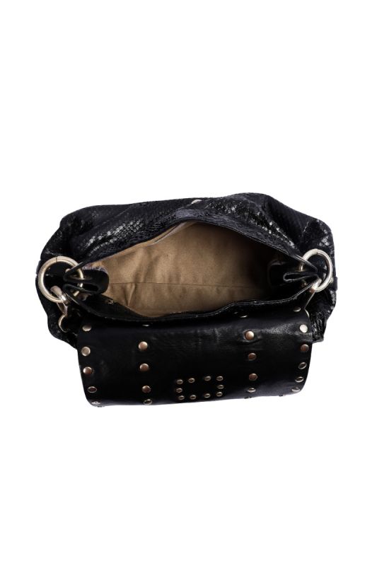 Jimmy Choo Snakeskin Gold Studs Handbag