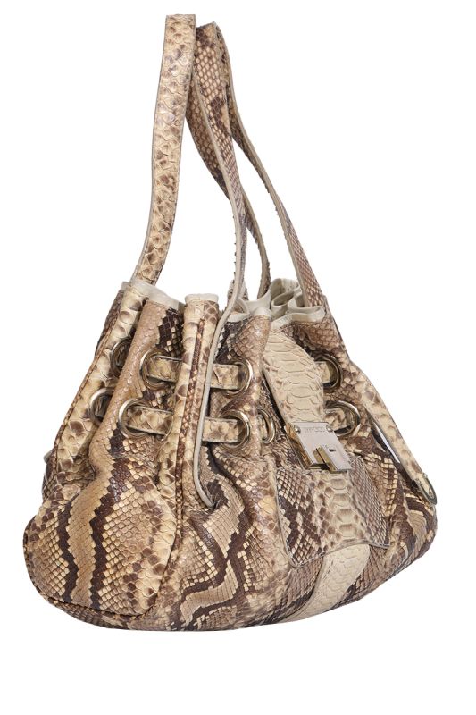 JIMMY CHOO SNAKESKIN RIKI BAG RT169-10