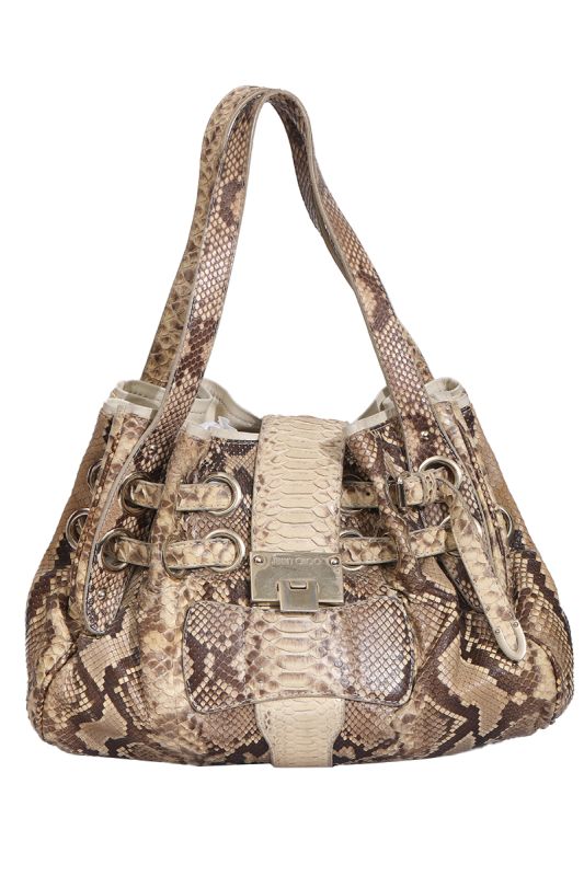 JIMMY CHOO SNAKESKIN RIKI BAG RT169-10