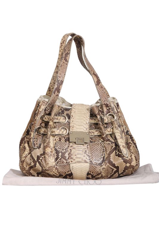 JIMMY CHOO SNAKESKIN RIKI BAG RT169-10