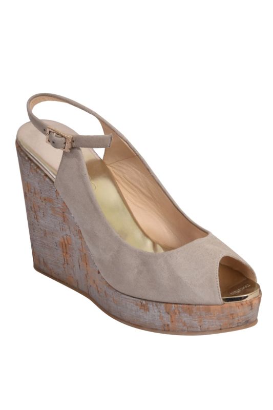 Jimmy Choo Suede Metallic Wedges