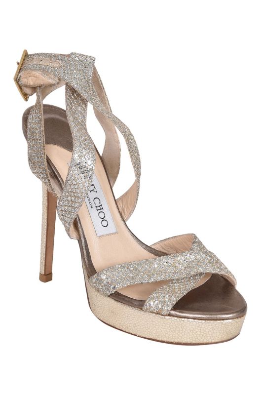 Jimmy Choo Vamp Metallic Pumps