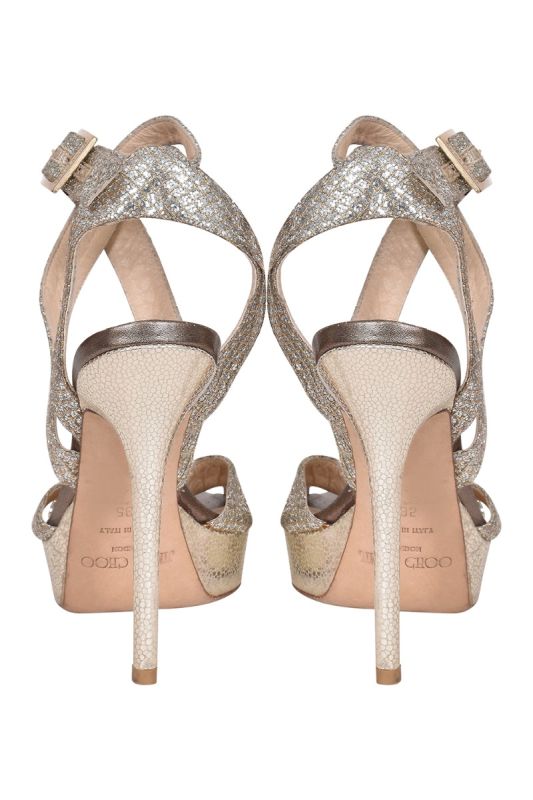 Jimmy Choo Vamp Metallic Pumps