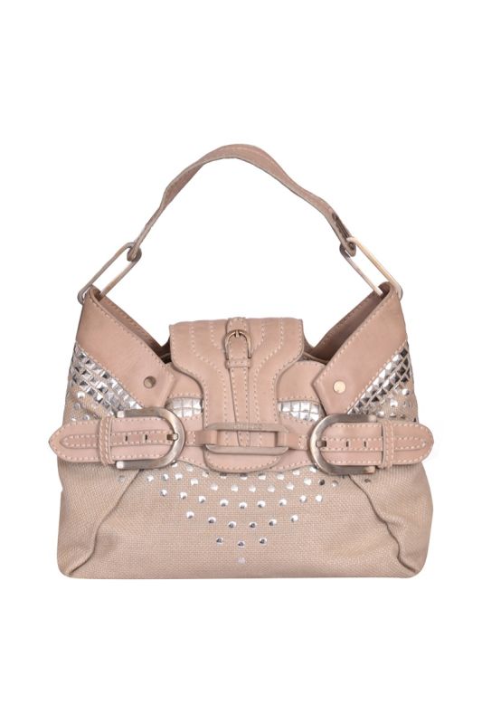 Jimmy Choo Vintage Jute Leather  Bag