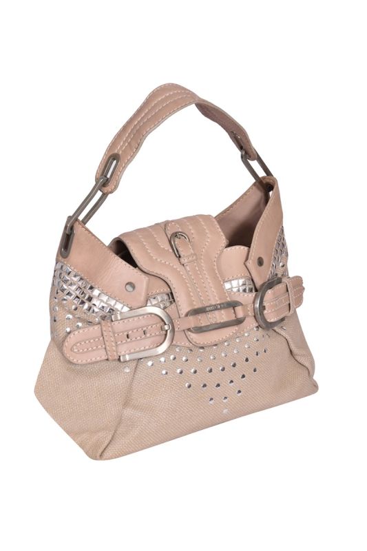 Jimmy Choo Vintage Jute Leather  Bag