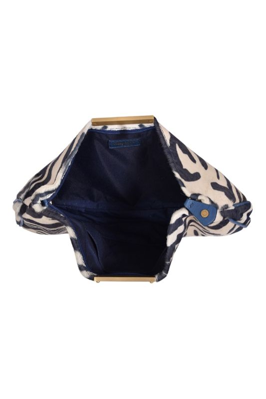 Jimmy ChooZebra Print Peony Pouch