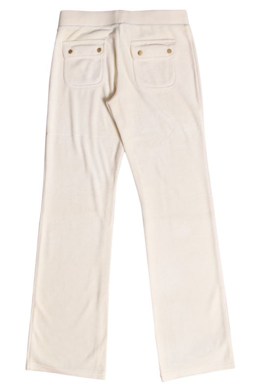 Juicy Couture Off White Velour Trackpants