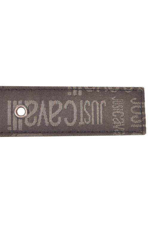 Just Cavalli Black Canvas Belt