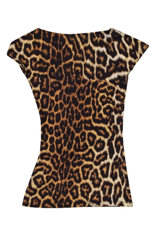Just Cavalli Leopard Printed Top