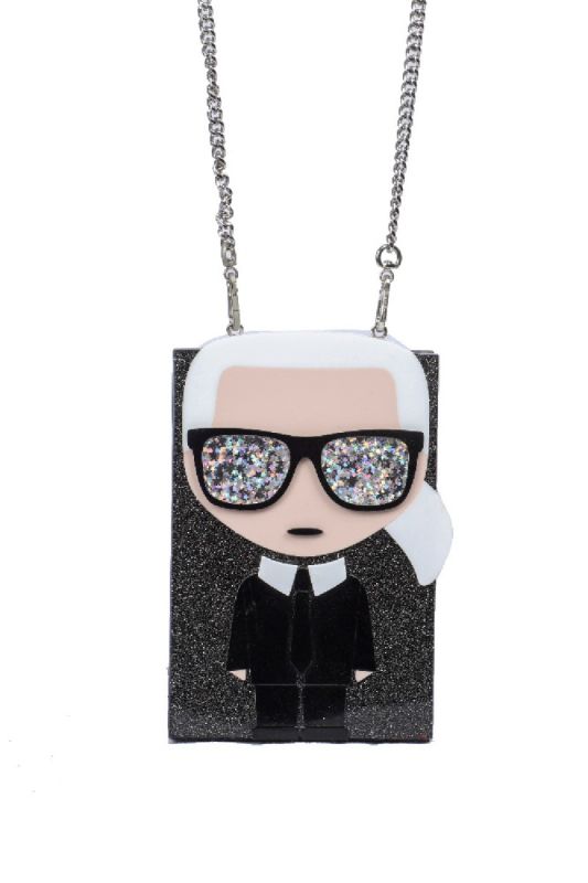 Karl Lagerfeld IkonikMinuadere Clutch Crossbody Bag