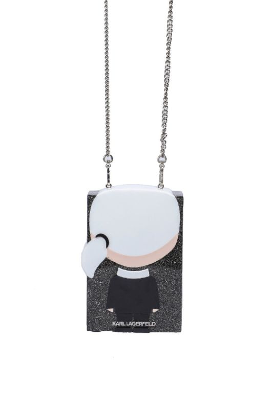 Karl Lagerfeld IkonikMinuadere Clutch Crossbody Bag