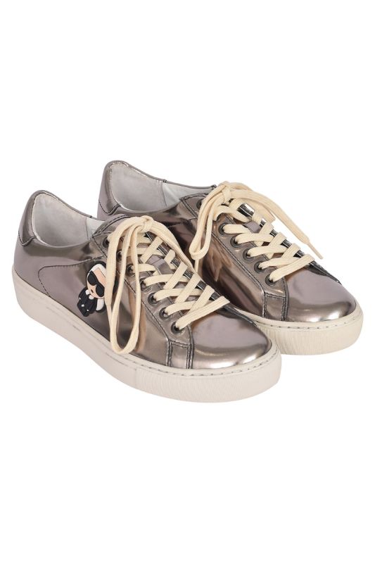 Karl Lagerfeld Silver Trainers
