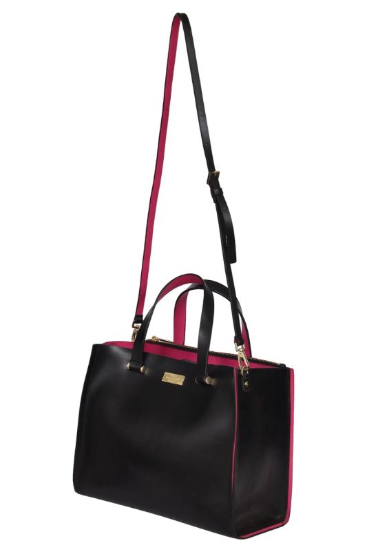Kate Spade Black Shiny Leather Arbor Kyra Handbag