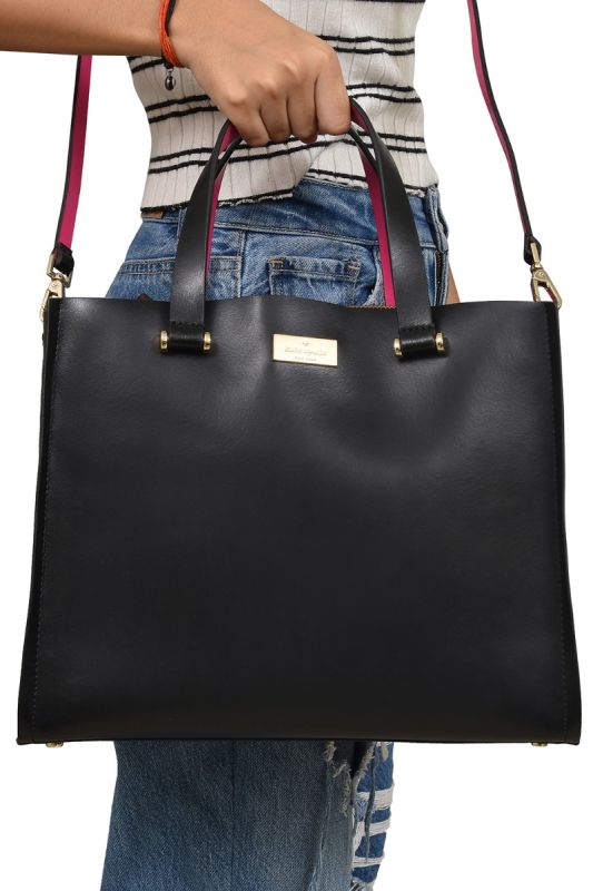 Kate Spade Black Shiny Leather Arbor Kyra Handbag