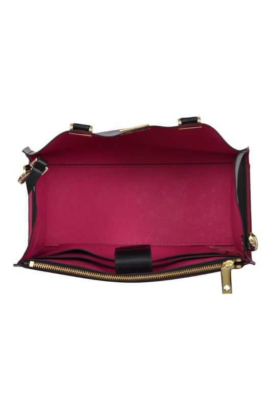 Kate Spade Black Shiny Leather Arbor Kyra Handbag