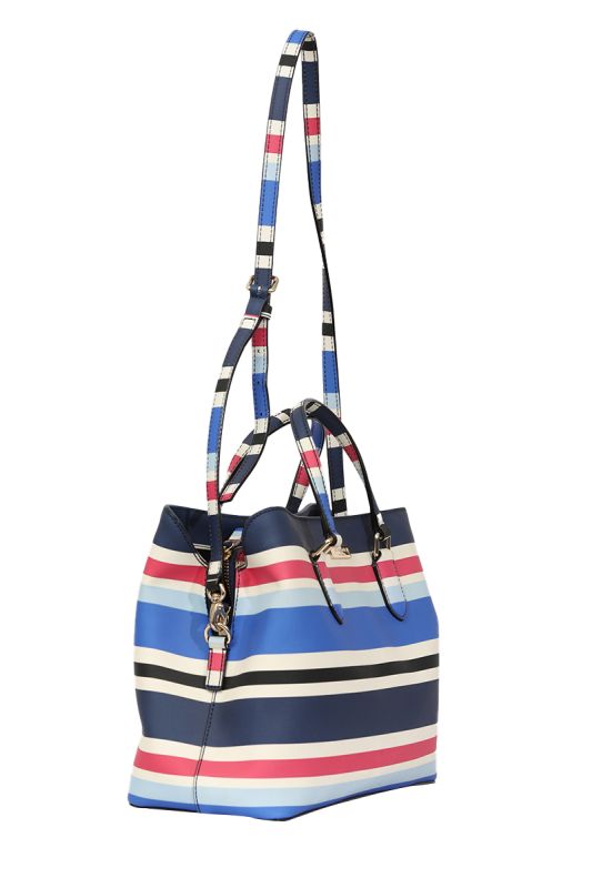 Kate Spade Evangelie Laurel Way Blue Striped Bag