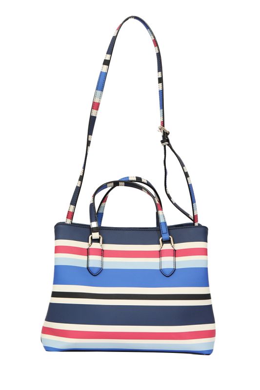 Kate Spade Evangelie Laurel Way Blue Striped Bag