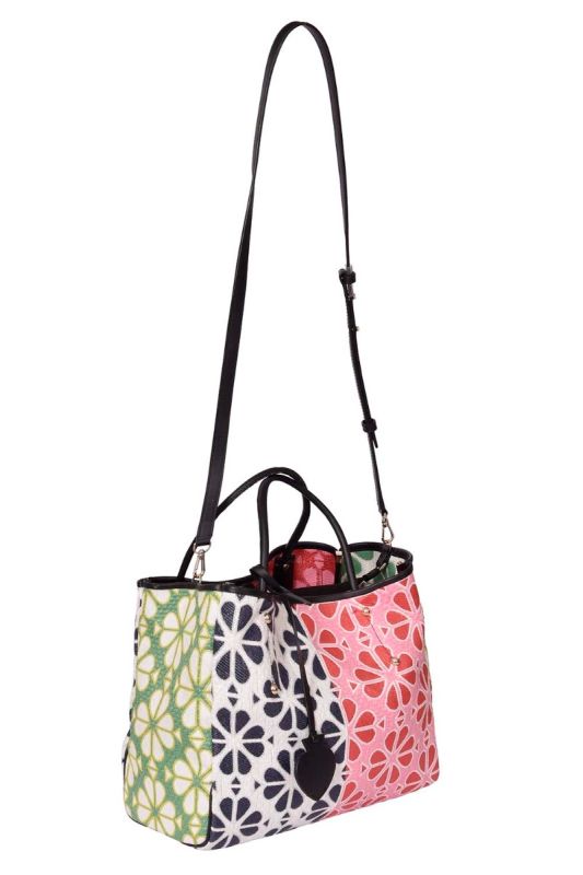 Kate Spade Jacquard Flower Raffia Tote Bag