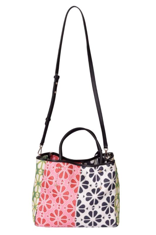 Kate Spade Jacquard Flower Raffia Tote Bag