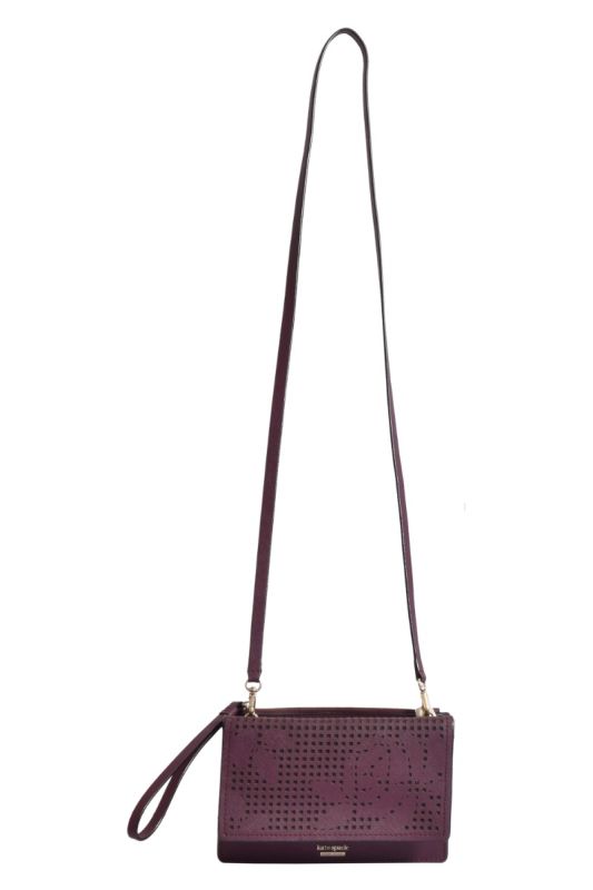 Kate Spade New York Women’s Cameron Street Perforated Arielle Deep Plum Sling Bag