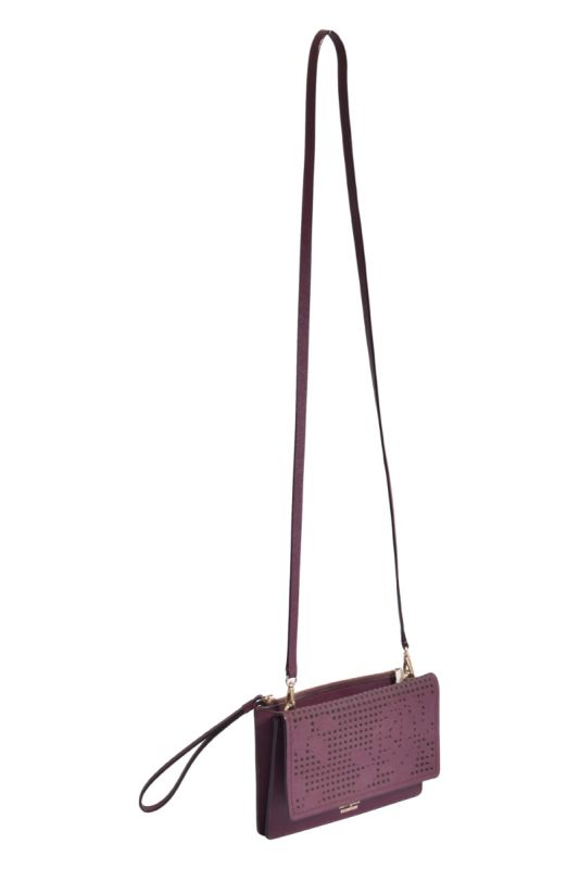 Kate Spade New York Women’s Cameron Street Perforated Arielle Deep Plum Sling Bag