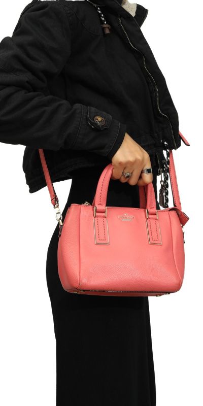 Kate Spade Pink Pebble Leather Crossbody Bag