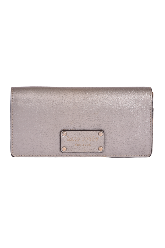 Kate Spade Wellesley Envelope Silver Wallet