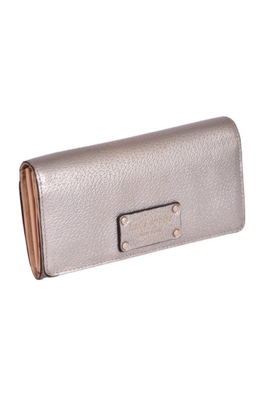 Kate Spade Wellesley Envelope Silver Wallet