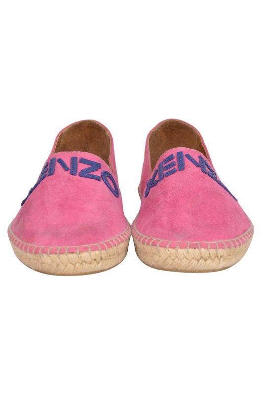 Kenzo Logo Print Slip-On Espadrilles