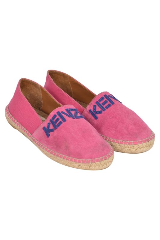 Kenzo Logo Print Slip-On Espadrilles