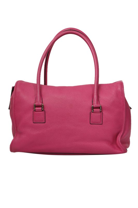 LOEWE ALAMO PINK LEATHER SATCHEL BAG