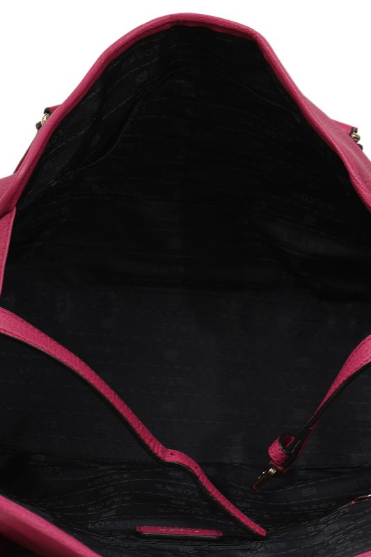 LOEWE ALAMO PINK LEATHER SATCHEL BAG