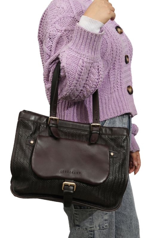 Long Champ Balzane Leather Bag